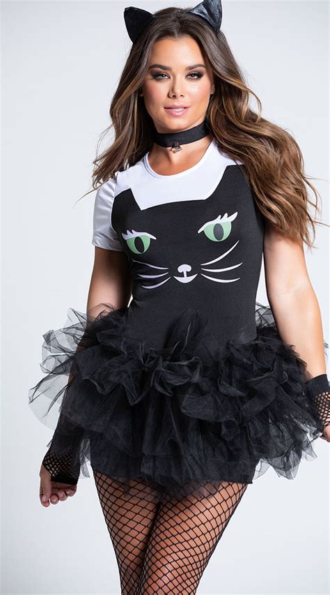 slutty cat outfit|Womens Halloween Slutty Cat Costume Sexy Cats Meow。